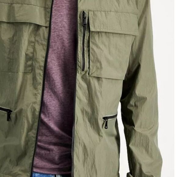 NWT INC Concepts Men's Walker Zip Front Collar Windbreaker Jacket - Picture 3 of 12